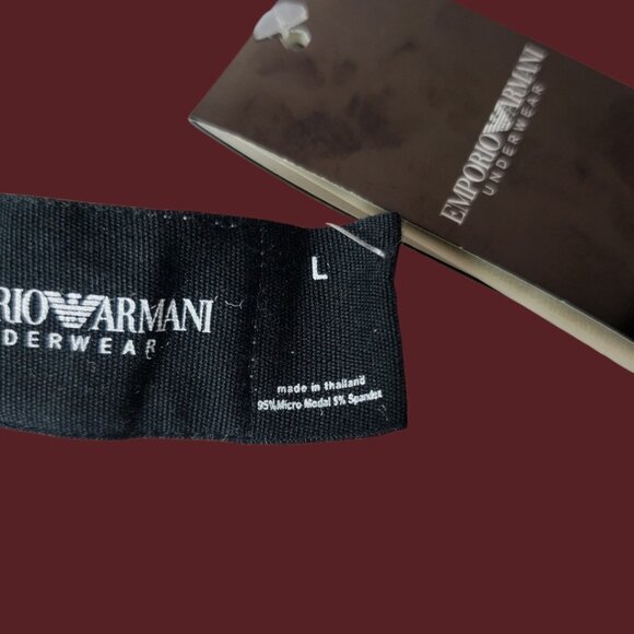 Emporio Armani Mens White Briefs Soft Stretchy Fabric White Size Large set of 2 - Picture 9 of 9